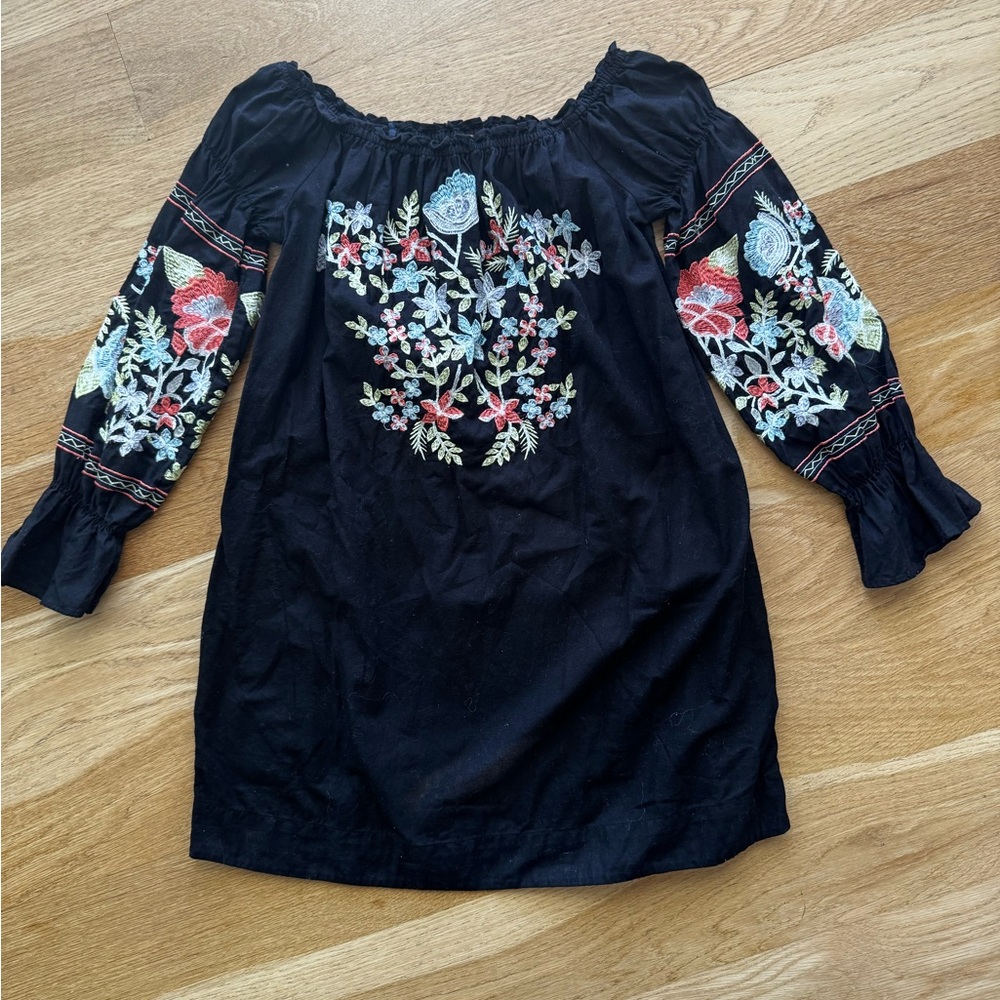 Free People floral Embroidered dress XS
